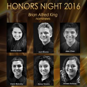 The 2016 Brian Alfred King Award