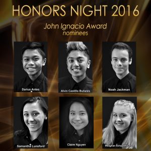 The 2016 John Ignacio Award